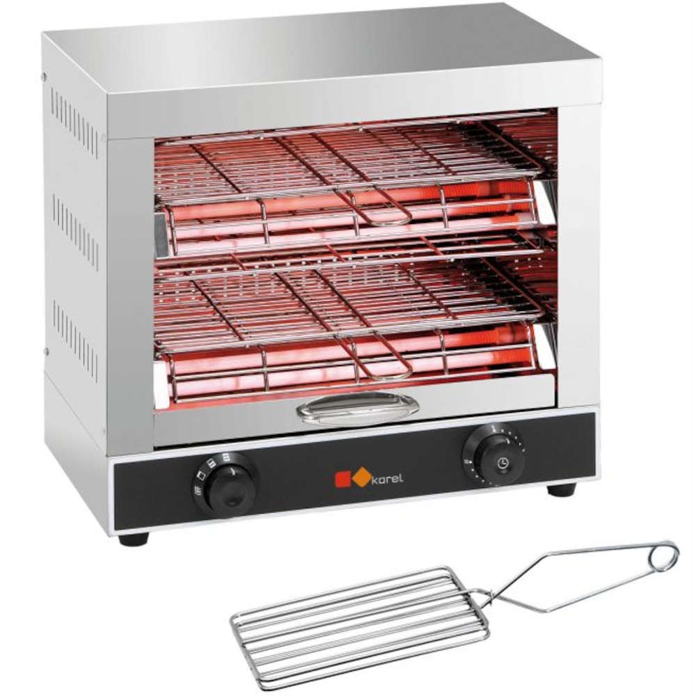 Tostiera Fornetto Orizzontale a 2 Piani - Potenza 3000 W