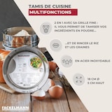 thumbnail of Tamis de cuisine inox extra fin 18 cm de diamètre Fackelmann Basic