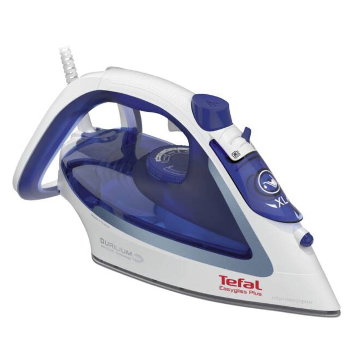 Tefal FV5736 Easygliss Plus Bügeleisen/Dampfbügeleisen Weiss-Blau