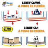thumbnail of Simon Rack Estanteria Industrial, 2000x1800x750 mm, 400 kg de Punto Flexión, 5 Estantes Madera, Galvanizado/Madera - SimonTaller