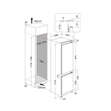 thumbnail of WHIRLPOOL Réfigérateur Combiné Intégrable à Glissières 268l Statique WHC18D021A1SFFR