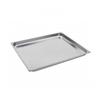 Teglia Forno Gastronorm Acciaio Inox Aisi 304 GN 2/1 H 4 Cm 65x53 Gr. 2417 Spessore 0,07 - 0,09 mm