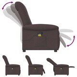 thumbnail of vidaXL Massagesessel Dunkelbraun Stoff