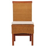 thumbnail of Set di 2 sedie da sala da pranzo Sedia in vimini M42, rattan ~ con cuscino di seduta