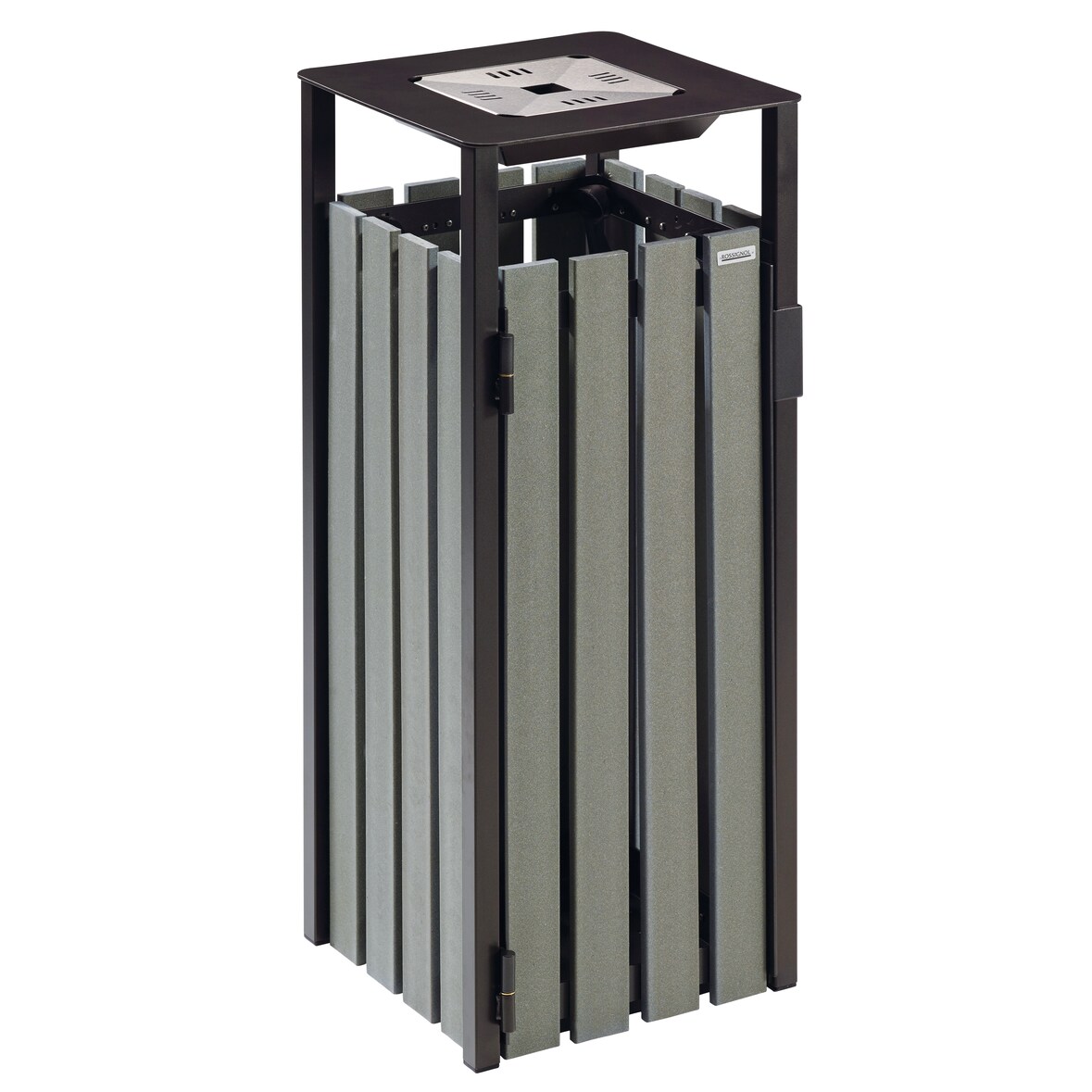 ROSSIGNOL Corbeille carrée 110L + cendrier 1,5L EDEN BRIK