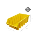thumbnail of PROREGAL Mega Deal 40x Sichtlagerbox 5 | HxBxT 18,7x33,3x50cm | Polypropylen | Gelb | Sichtlagerbehälter, Sichtlagerkasten, Sortierbehälter