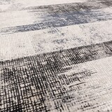 thumbnail of Velours-Teppich | 200x290 cm, 1,1 cm Florhöhe | Dunkelblau | Moderne Linien | Strapazierfähig | Wohnbereich | TIBER-Orte Kollektion | Kadima Design