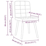 thumbnail of vidaXL Esszimmerstühle 2 Stk. Dunkelgrau Stoff