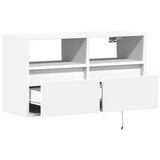 thumbnail of vidaXL TV-Wandschrank mit LED-Beleuchtung Weiß 80x31x45 cm