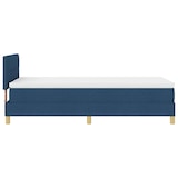 thumbnail of vidaXL Boxspringbett mit Kissen mit Kopfteil Blau 100 x 200 cm Stoff