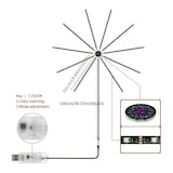 thumbnail of Luzes LED RGB Fita luminosa RGB cores inteligentes fogo de artifício Bluetooth APP controlo de som Coshano