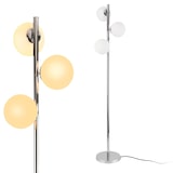 thumbnail of Helloshop26 - Lampadaire Lampe à Pied Lampe sur Pied Métal et Verre 3 x E14 154 cm Chrome et Blanc 03_0002438