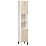 thumbnail of kleankin armario alto de baño columna auxiliar de baño con 2 puertas y 6 estantes para ducha aseo dormitorio estilo moderno 31,5x30x169 cm