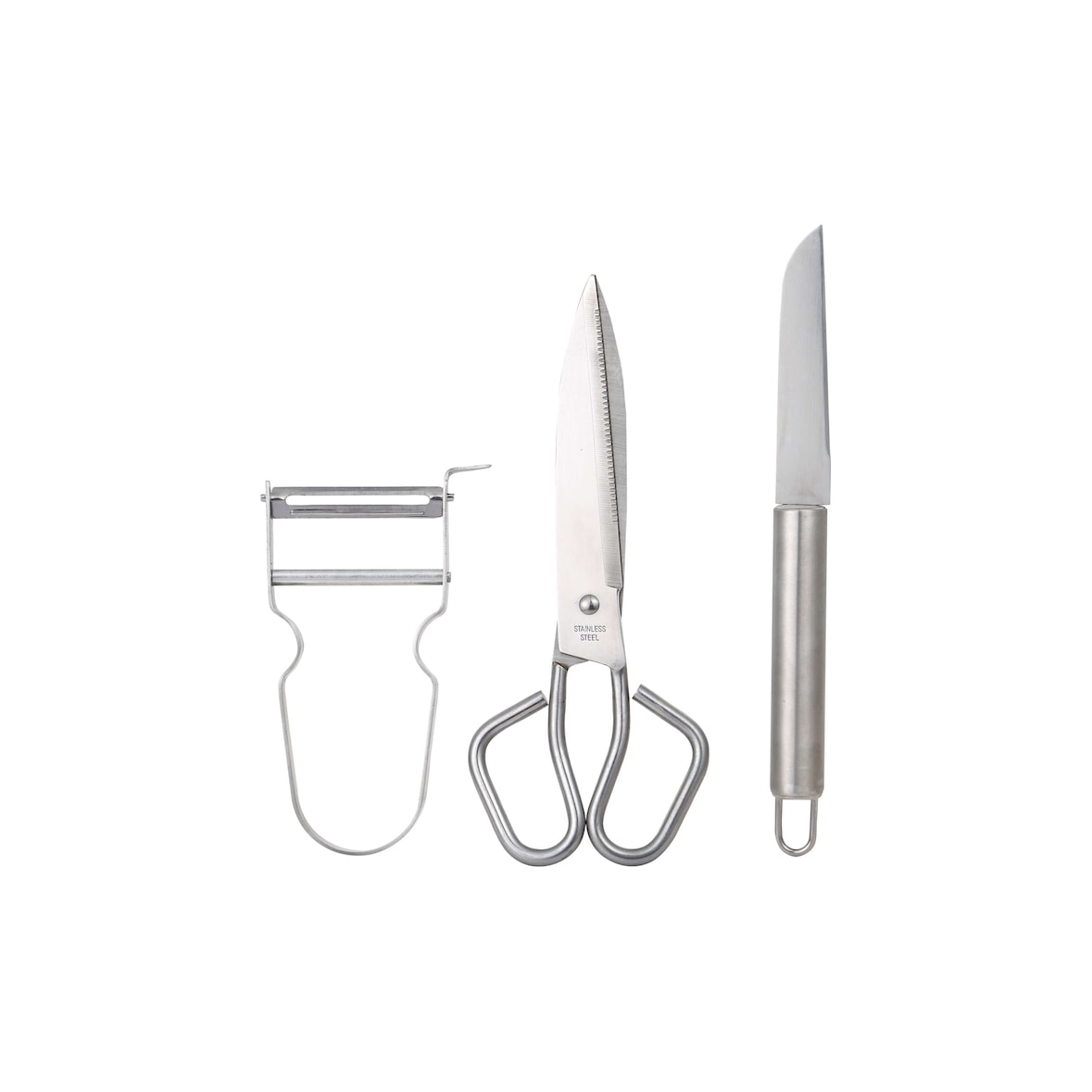 BERGNER - Set mit 3 Küchenutensilien aus Edelstahl, Helpy-Kollektion