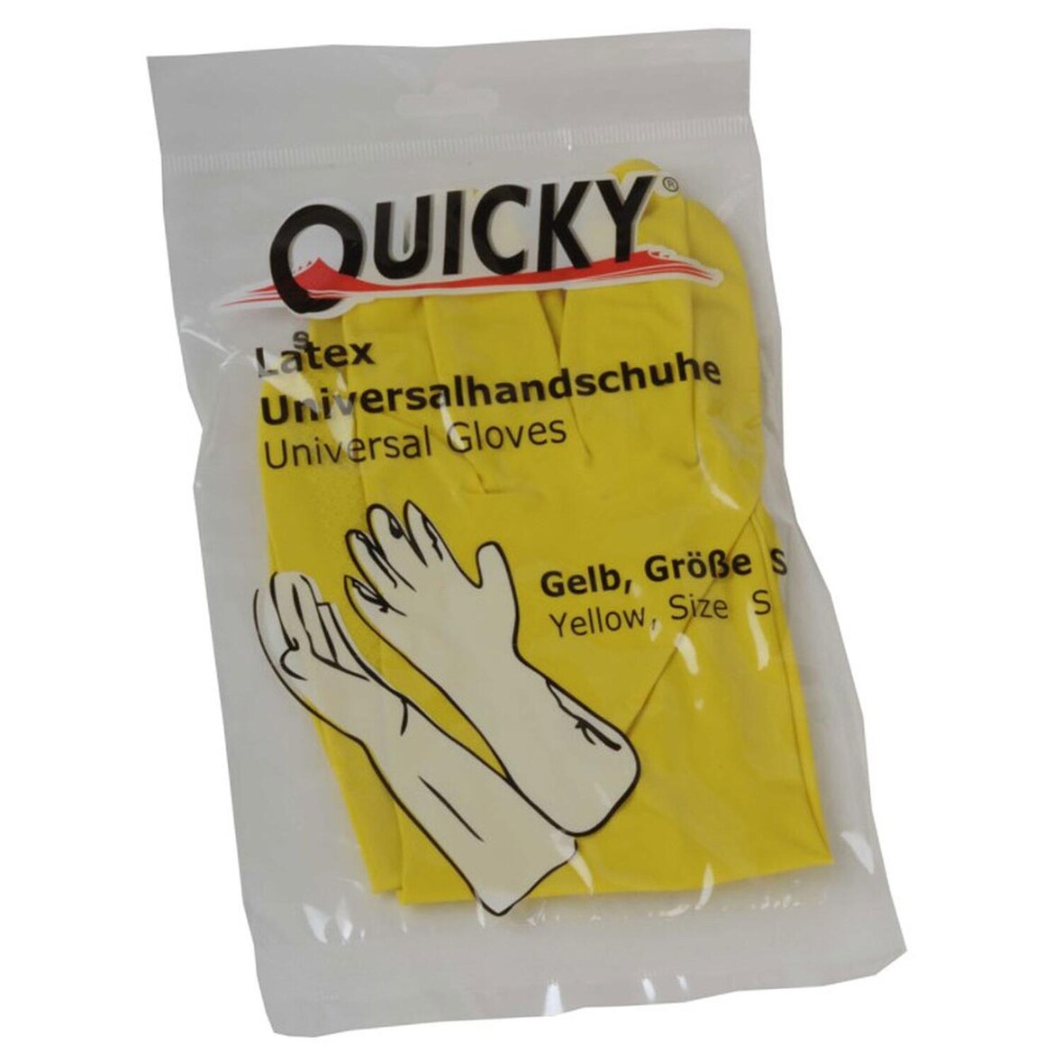 60x Haushaltshandschuhe Universalhandschuhe gelb aus Latex Gr. S 1 Paar