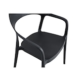 thumbnail of METRO PROFESSIONAL Gastro stapelbare armstoel Laveria, kunststof, zwart