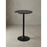 thumbnail of Modischer Bartisch in Schwarz, Trompetenfuß, 30 kg Belastbar, für Gastronomie/Zuhause. 60x60x100 cm | Kadima Design