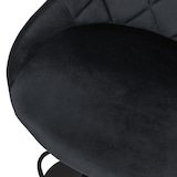 thumbnail of ML-Design Barhocker 4er-Set Schwarz – höhenverstellbare Drehstühle aus Samt mit Rückenlehne und Fußstütze, gepolstert, 360° drehbar, modern für Küche