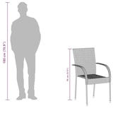 thumbnail of vidaXL Tuinstoelen stapelbaar 2 st poly rattan bruin