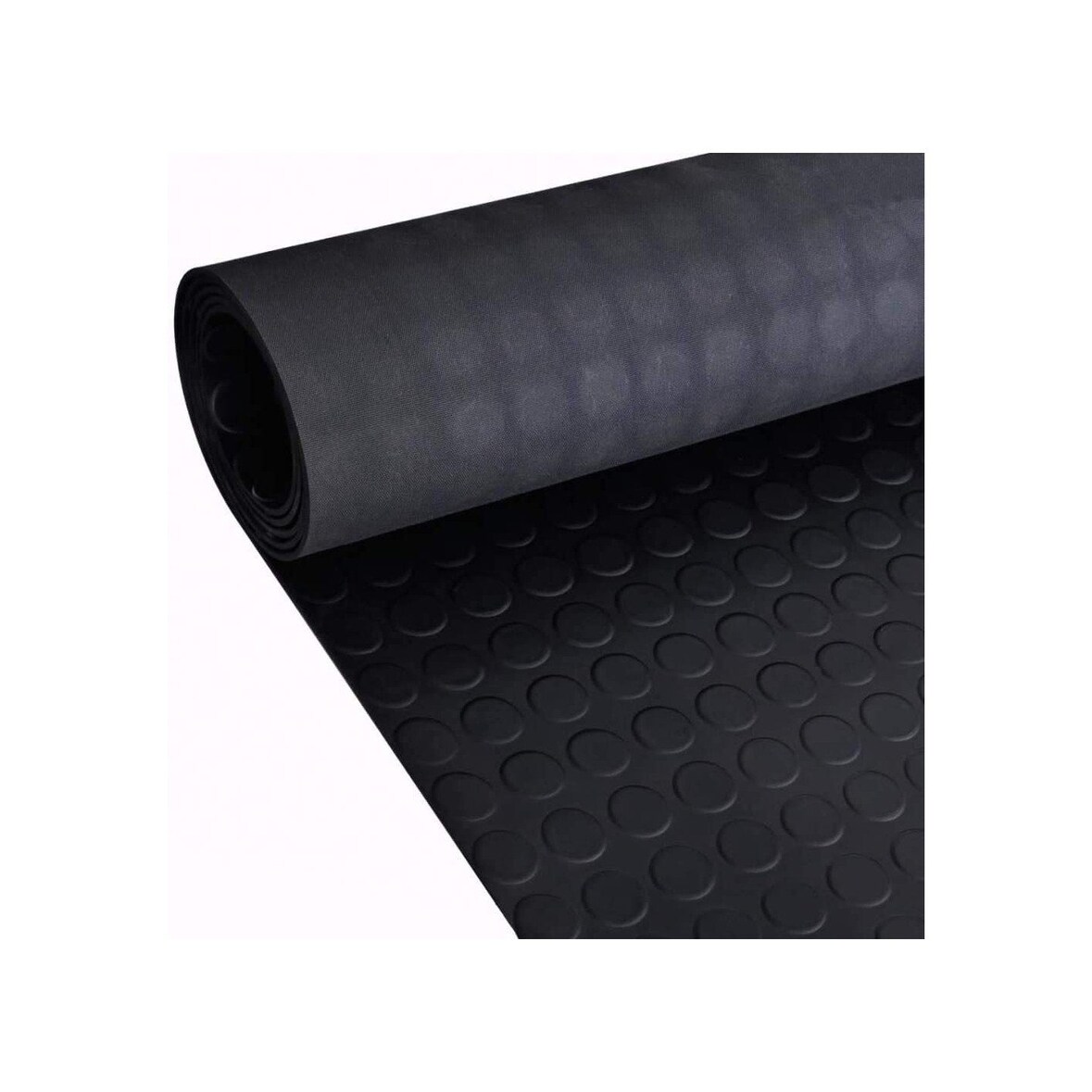 Estera Antideslizante de Caucho Goma 3mm | 2 metros de ancho | Suelo de Circulos -