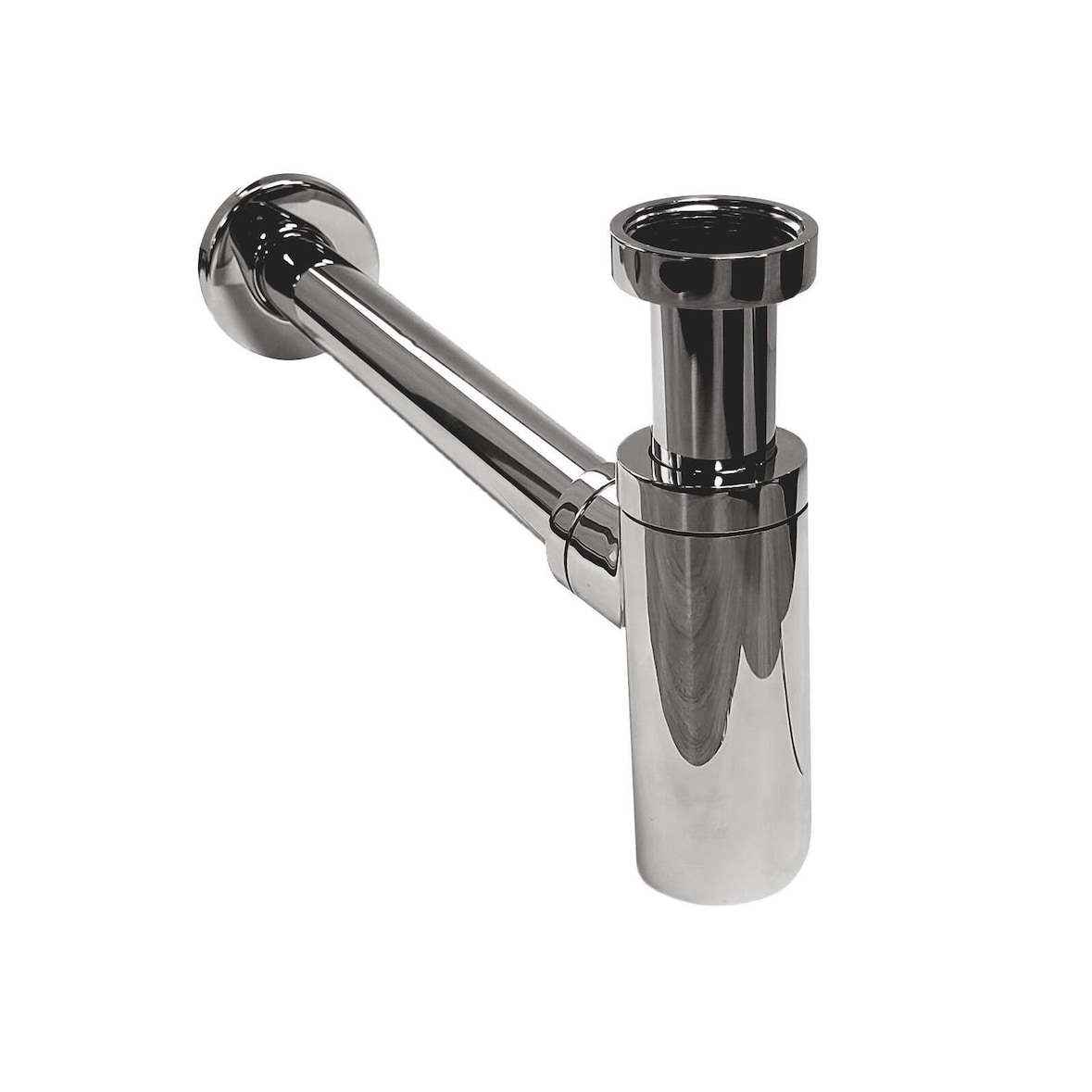 Siphon rond chromé découpable D32mm SIMON