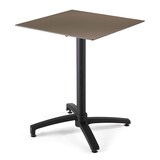 thumbnail of Set met terrastafel in taupe laminaat en 4 grijze fauteuils - Oviala