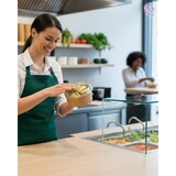 thumbnail of Salatboxen Salatschalen braun 500ml, 300 Stück, to go, take away, biologisch abbaubar, Kraftpapier+ PLA