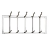 thumbnail of Wandgarderobe FineBuy Garderobe Metall 65 cm Silber Flur Hakenleiste Paneel
