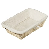 thumbnail of METRO PROFESSIONAL Cesta panera, mimbre/algodón, 24,5 x 35 cm, rectangular, natural