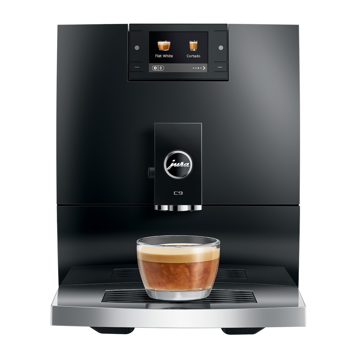 JURA - Cafetera automática C9 Piano Black 17 Especialidades