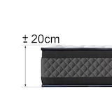 thumbnail of Colchón 90x190 cm Onyx Espuma Black Edition, Altura 20 cm, Máxima Transpirabilidad, Reversible (Cara Invierno/Verano)