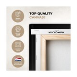 thumbnail of MuchoWow Canvas Schilderij 140x90 cm Zwart