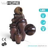 thumbnail of WellHome - Fontana di design Anfora con luci LED 23x21x41cm