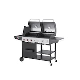 thumbnail of Tarrington House 3-hoofdbranders gas- en houtskoolcombigrill, grilloppervlak 42 x 44 cm, verrijdbaar, staal, zwart