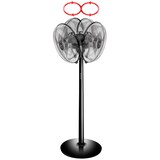 thumbnail of Unold 86725 Standventilator Silverline Black mit 3-stufiger Geschwindigkeitsregelung und verstellbaren Neigungswinkel 50 W Schutzklasse II