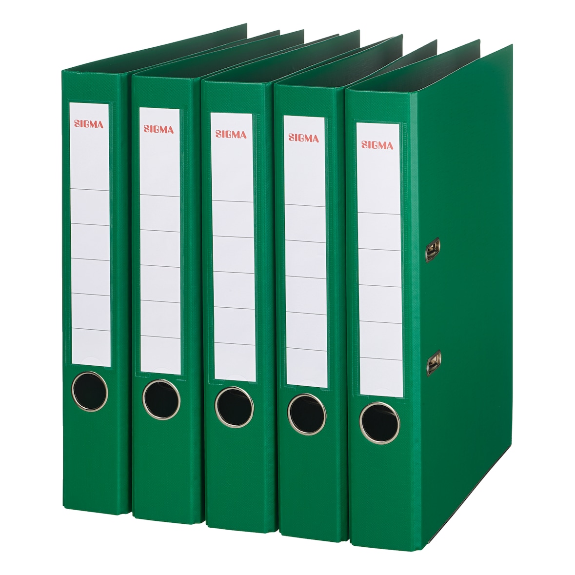 SIGMA Map, polypropyleen, DIN A4, 50 mm, smal, groen, 5 stuks