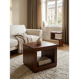 thumbnail of Couchtisch MUMBAI Massiv-Holz Sheesham 50 cm breit Wohnzimmer-Tisch Design dunkel-braun Landhaus-Stil