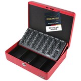 thumbnail of HMF 10015-03 Geldkassette mit Münzzählbrett, 30 x 24 x 9 cm, Rot