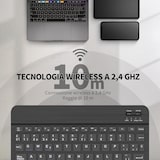 thumbnail of Teclado en Español Inalámbrico para iPad iOS/Tablet Android, de 10 Pulgadas