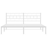 thumbnail of vidaXL Bedframe met hoofdbord metaal wit 193x203 cm