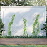 thumbnail of Relaxdays Rankgitter, 3er Set, ausziehbar, Rankhilfe Kletterpflanzen, Garten, Balkon, Terrasse, 250 cm, Kunststoff, weiß