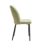 thumbnail of METRO PROFESSIONAL Chaise de restaurant rembourrée SYLVIE II lot de 2, acier/polyester, vert clair/noir