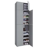 thumbnail of LonaXXL Schuhschrank 6 Türen grau.
