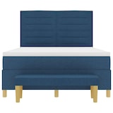 thumbnail of vidaXL Boxspringbett mit Kopfteil Blau 200 x 140 cm Stoff