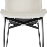 thumbnail of tectake Chaise rembourrée avec un tissu robuste ergonomique noir/blanc - 405218