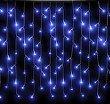thumbnail of vidaXL Lichtervorhang LED Eiszapfen 10 m 400 LED Blau 8 Funktionen