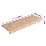 thumbnail of vidaXL Trapmatten 15 st 65x21x4 cm goudkleurig