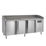 thumbnail of Table de préparation pizza plan de travail en granit - 3 portes 60/40 | Tefcold - PT1300