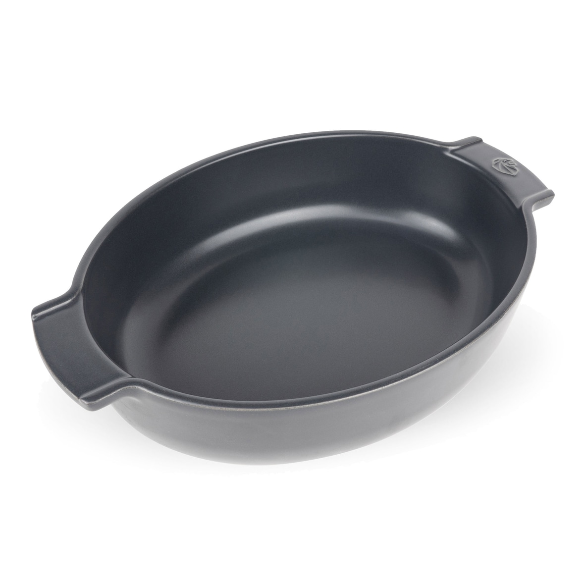 PEUGEOT Keramik Auflaufform APPOLIA 31cm Oval Schiefergrau Spülmaschinenfest