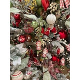 thumbnail of 12 Weihnachtskugeln 8cm Kunststoff Glitzer geriffelt Styropor Christbaumkugeln